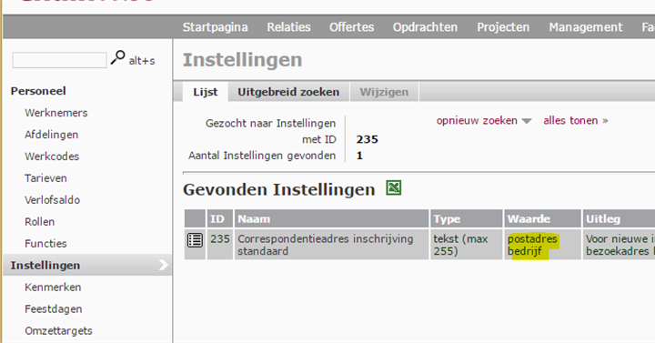 Cursusplanner – Sjablonen uitdraai