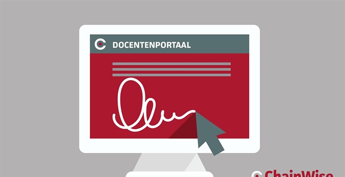 Module 'digitale handtekening' docentenportaal